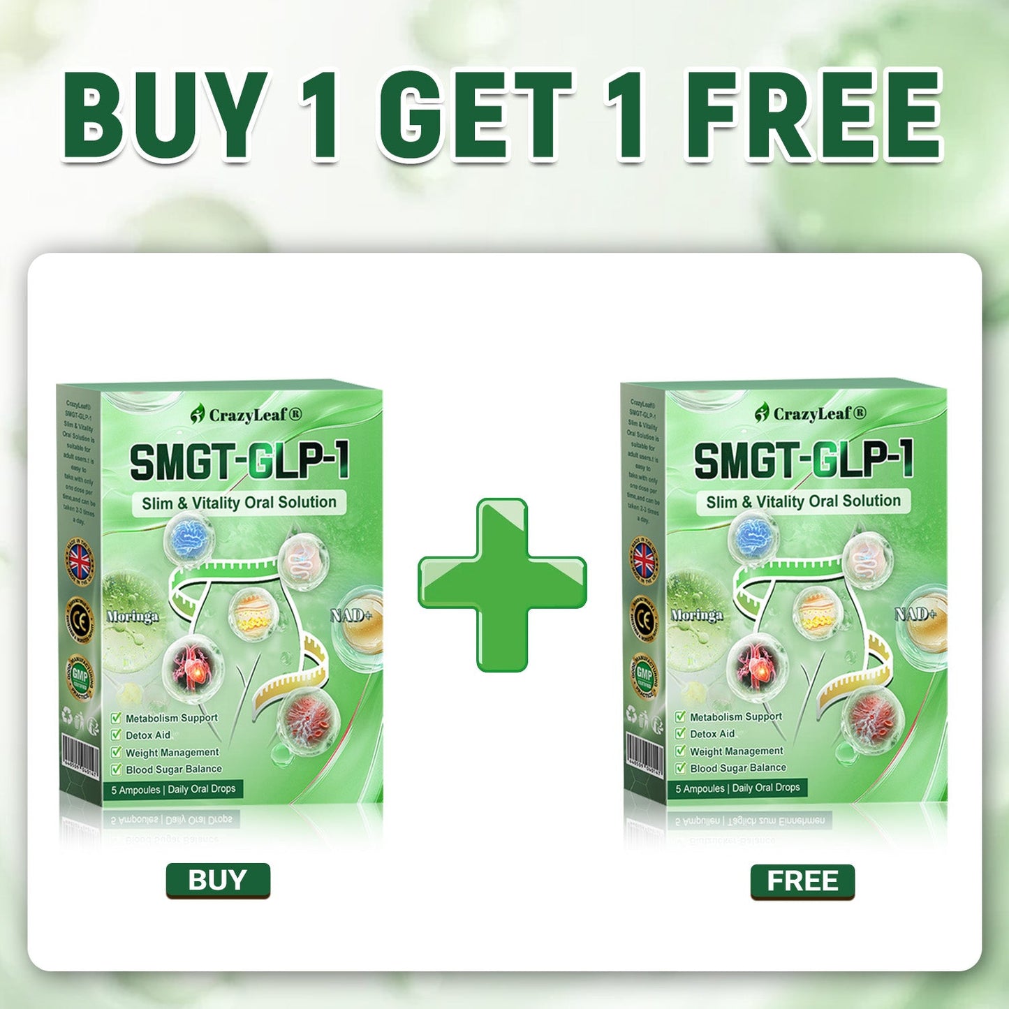𝐂𝒓𝓪𝙯𝙮𝐋𝑒𝑎𝐟® 𝚂𝖬𝐺𝘛-𝘎𝐿𝙋-1 𝑆𝘭𝘪𝘮 & 𝘝𝘪𝘵𝘢𝘭𝘪𝘵𝘺 𝖮𝗋𝖺𝗅 𝑆olution 𝗍𝖺𝗋𝗀𝖾𝗍𝗌 𝑡𝑢𝑏𝑏𝑜𝑟𝑛 𝑤𝑒𝑖𝑔ℎ𝑡, ℎ𝑖𝑔ℎ 𝑏𝑙𝑜𝑜𝑑 𝑝𝑟𝑒𝑠𝑠𝑢𝑟𝑒, 𝑏𝑙𝑜𝑜𝑑 𝑠𝑢𝑔𝑎𝑟 ,𝘧𝘢𝘵𝘵𝘺 𝘭𝘪𝘷𝘦𝘳, 𝘫𝘰𝘪𝘯𝘵 𝘱𝘢𝘪𝘯, 𝘧𝘢𝘵𝘪𝘨𝘶𝘦,𝑙𝑜𝑤 𝑒𝑛𝑒𝑟𝑔𝑦, 𝑠𝑎𝑔𝑔𝑖𝑛𝑔 𝑠𝑘𝑖𝑛 & 𝑚𝑜𝑟𝑒 𝑓𝑜𝑟 𝑏𝑒𝑡𝑡𝑒𝑟 ℎ𝑒𝑎𝑙𝑡ℎ & 𝑣𝑖𝑡𝑎𝑙𝑖𝑡𝑦