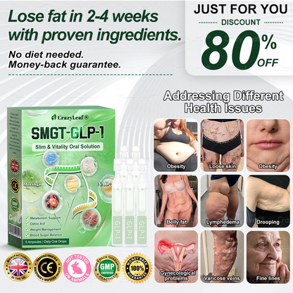 𝐂𝒓𝓪𝙯𝙮𝐋𝑒𝑎𝐟® 𝚂𝖬𝐺𝘛-𝘎𝐿𝙋-1 𝑆𝘭𝘪𝘮 & 𝘝𝘪𝘵𝘢𝘭𝘪𝘵𝘺 𝖮𝗋𝖺𝗅 𝑆olution 𝗍𝖺𝗋𝗀𝖾𝗍𝗌 𝑡𝑢𝑏𝑏𝑜𝑟𝑛 𝑤𝑒𝑖𝑔ℎ𝑡, ℎ𝑖𝑔ℎ 𝑏𝑙𝑜𝑜𝑑 𝑝𝑟𝑒𝑠𝑠𝑢𝑟𝑒, 𝑏𝑙𝑜𝑜𝑑 𝑠𝑢𝑔𝑎𝑟 ,𝘧𝘢𝘵𝘵𝘺 𝘭𝘪𝘷𝘦𝘳, 𝘫𝘰𝘪𝘯𝘵 𝘱𝘢𝘪𝘯, 𝘧𝘢𝘵𝘪𝘨𝘶𝘦,𝑙𝑜𝑤 𝑒𝑛𝑒𝑟𝑔𝑦, 𝑠𝑎𝑔𝑔𝑖𝑛𝑔 𝑠𝑘𝑖𝑛 & 𝑚𝑜𝑟𝑒 𝑓𝑜𝑟 𝑏𝑒𝑡𝑡𝑒𝑟 ℎ𝑒𝑎𝑙𝑡ℎ & 𝑣𝑖𝑡𝑎𝑙𝑖𝑡𝑦